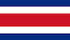 Costa Rica Fahne Fußball Weltmeiterschaft Team