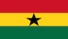 Flagge von WM 2014 Teilnehmer Ghana