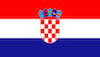 Fußball WM 2014 Team Kroatien  Flagge