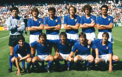 Italien als Sieger der Weltmeisteschaft 1982 in Spanien