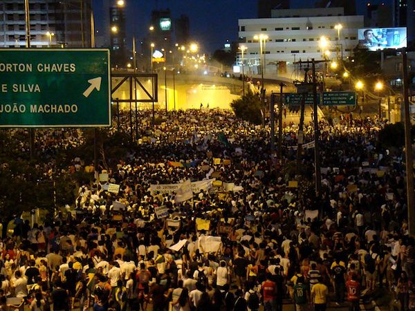 Beim Konföderationenpokal 2013 kam es in Brasilien zu einigen Massenprotesten