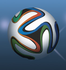 Der Spielbal der Weltmeisterschaft in Brasilien heißt Brazuca