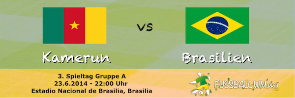 Kamerun vs Brasilien WM 2014 23. Juni 