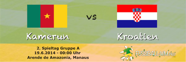 Infobox zum Spiel Kamerun gegen Kroatien bei der WM 2014 