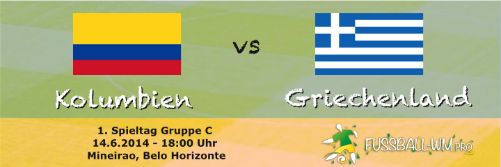 Kolumbien gegen Griechenland 14.6. WM