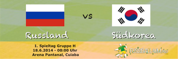 Russland - Suedkorea bei der WM 2014