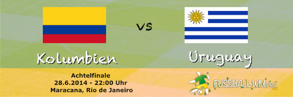 Vorschau Uruguay Kolumbien Achtelfinale WM 2014