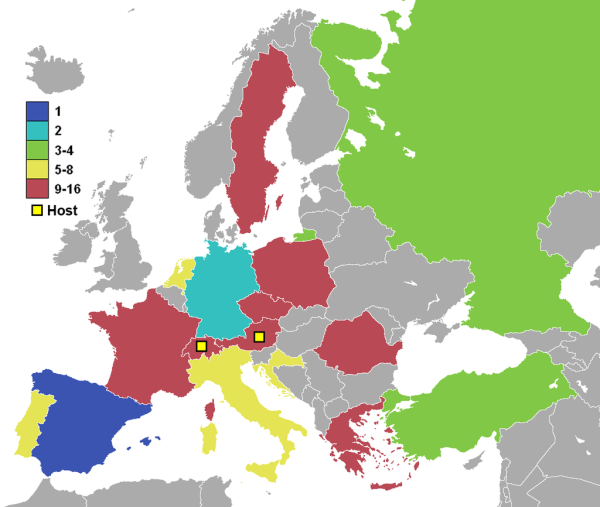 EURO 2008 Geschichte Teilnehmer