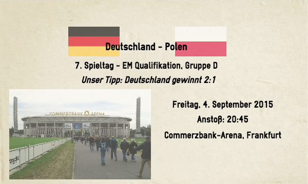 Deutschland vs Polen Wett-Tipp 4.9.2015