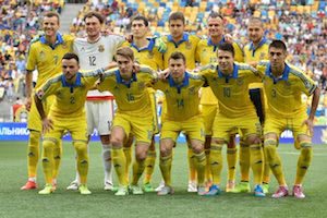 Ukraine Nationalteam Mannschaftsbild