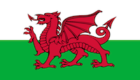 Wales Flagge