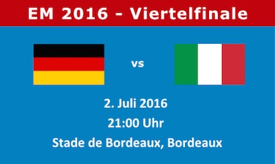 Deutschland Italien Viertelfinale Tipp