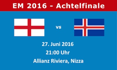 England Island Euro 2016 Achtelfinale