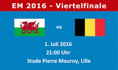 Wales vs Belgien EM Viertelfinale Vorschau mit Quoten