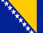 Bosnien und Herzegowina Flagge