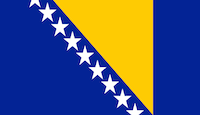 Bosnien und Herzegowina Flagge