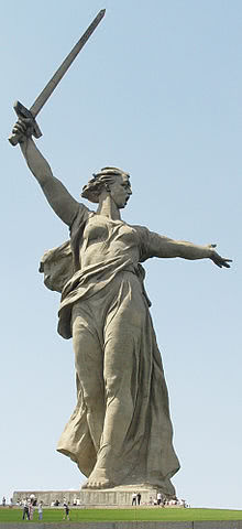 Mutter Heimat Statue in Wolgograd