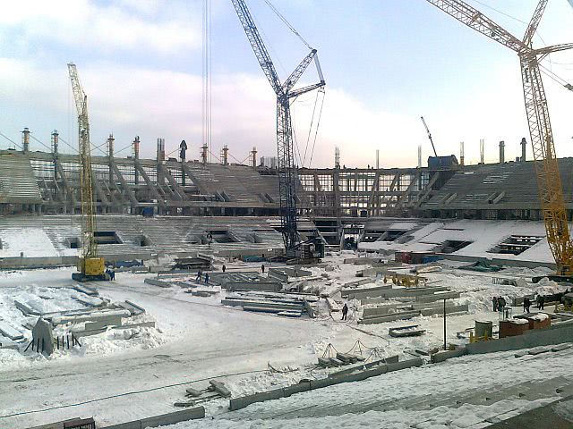 Spartak Stadion Baustelle 2013
