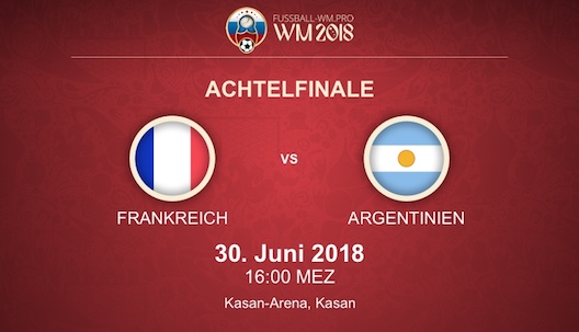 Vorschau zum WM-Achtelfinale 2018 Frankreich vs. Argentinien
