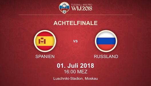 WM 2018 Achtelfinale: Spanien - Russland