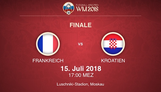 Frankreich - Kroatien WM Finale 2018