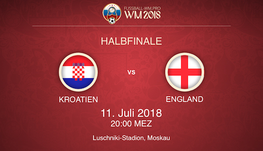 WM Halbfinale: Kroatien vs. England Prognose & Wett Tipp