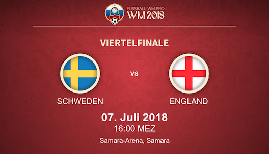 Schweden vs. England WM Viertelfinale 2018