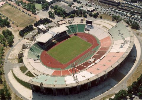 Das alte Ferenc Puskas Stadion in Budapest