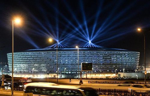 Spielort der EURO 2020: Nationalstadion Baku in Aserbaidschan