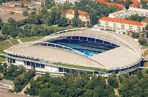 Die Red Bull Arena in Leipzig als EM 2024 Stadion