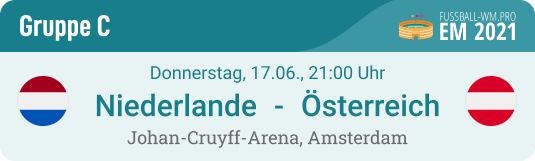 Niederlande gegen Österreich Prognose am 17. Juni 2021 in EURO 2020 Gruppe C in Amsterdam