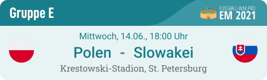 Tipp zu Polen vs. Slowakei bei der EM 2021