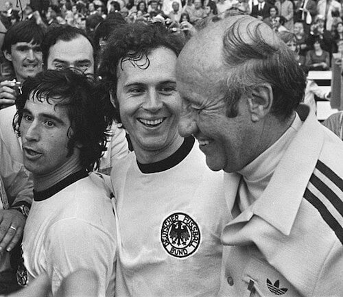 Franz Beckenbauer nach dem WM Finale 1974