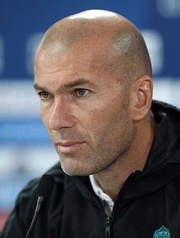 Fußball-Legende und Ikone Zinedine Zidane im Portrait