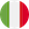 Runde Flagge von Italien