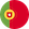 Runde Flagge von Portugal