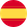 Runde Flagge von Spanien