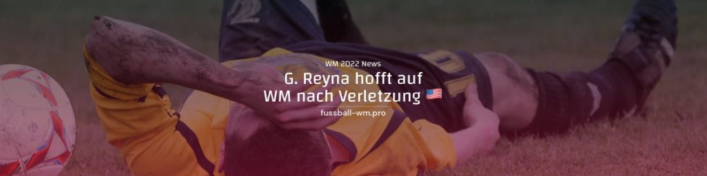 Nach Verletzung hofft Giovanni Reyna auf eine stabile WM 2022 Saison