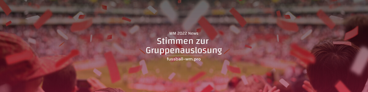 WM 2022 Gruppenauslosung Stimmen