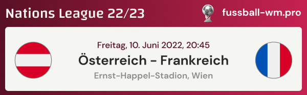 Quoten & Tipps für Österreich - Frankreich inkl. Prognose in Nations League Liga A 2022/23