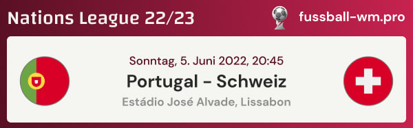 Quoten, Prognose & Tipp für Portugal - Schweiz in der Nations League 2022/23 Liga A