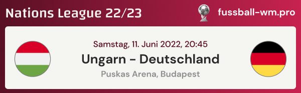 Quoten, Wetten & Prognose für Ungarn - Deutschland in der Nations League 2022/23