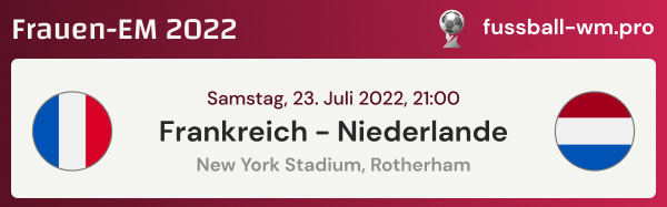 Prognose und Spiel-Tipp für Frankreich - Niederlande im Viertelfinale der Frauen-EM 2022