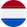 Runde Flagge der Niederlande