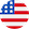 Runde Flagge der USA