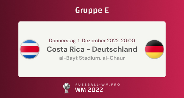 Costa Rica - Deutschland WM 2022