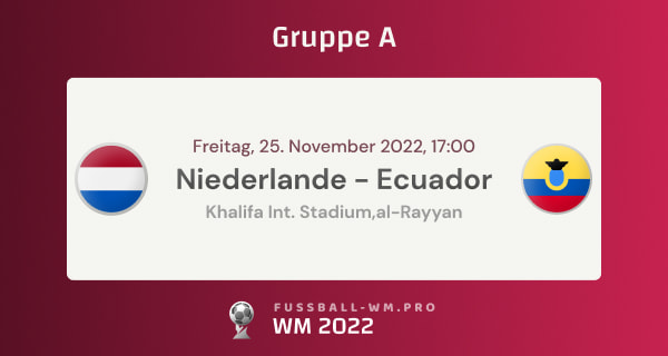 Prognose und Wettquoten für Niederlande gegen Ecuador in Gruppe A der WM 2022
