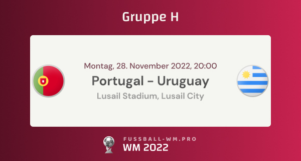 Portugal - Uruguay WM 2022 Prognose