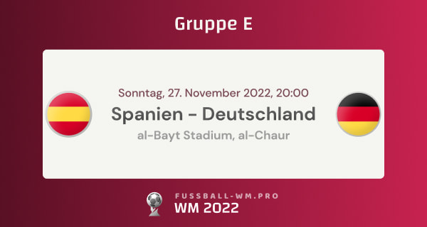 Wett-Tipp, Prognose und Wettquoten für Spanien gegen Deutschland bei der WM 2022