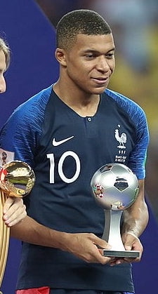 Kylian Mbappé im Trikot von Frankreich mit der Rückennummer 10